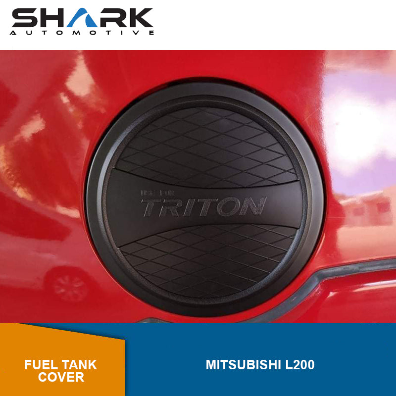 Mitsubishi L200 Triton 2015-2017 Fuel Tank Flap Cover Trim Matte Black