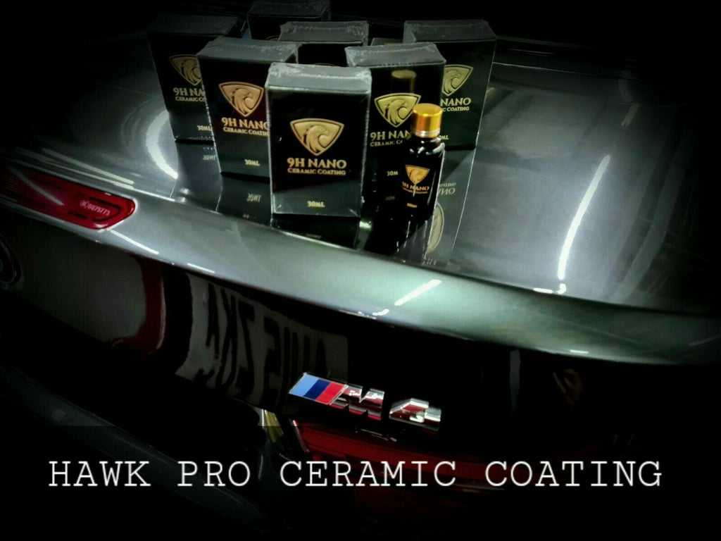 Hawk Pro Detailing Hydrophobic 9H Nano Ceramic Car Coating Paint Protection Kit-shark automotive